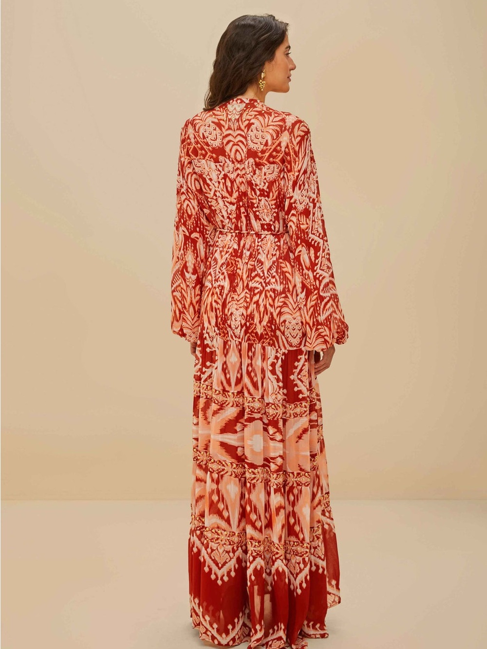 Farm Rio Tapestry Metallic Dress - Picture 5 of 9